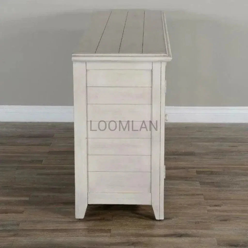 70" TV Stand Glass Doors Storage Cabinet - LOOMLAN - Sunny D - TV Stands & Media Centers