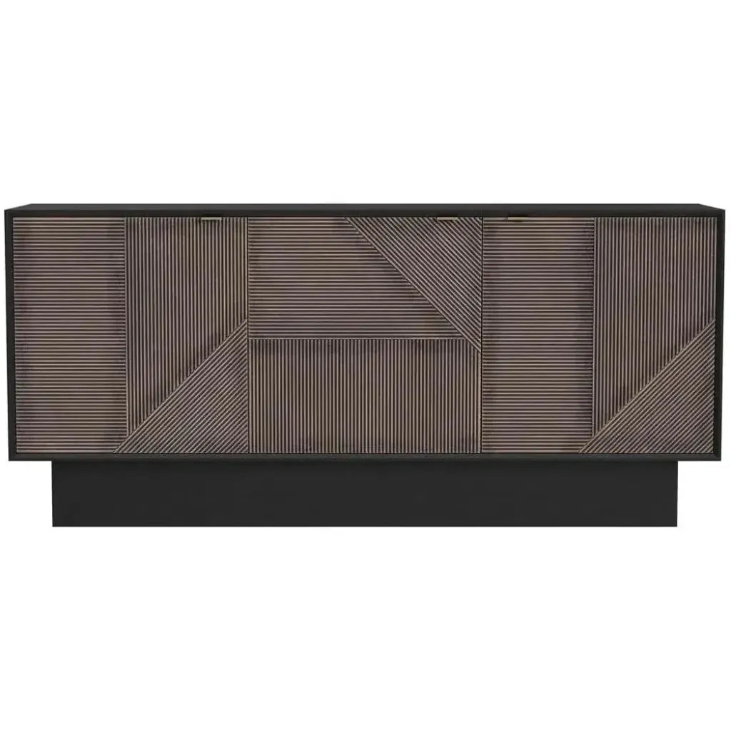 71" Brown Mid Century Modern Sideboard for Dining Room - LOOMLAN - Bassett Mirror - Sideboards