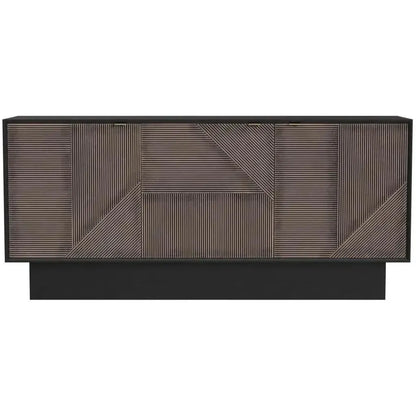 71" Brown Mid Century Modern Sideboard for Dining Room - LOOMLAN - Bassett Mirror - Sideboards