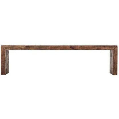 71 Inch Bench Large Light Brown Industrial - LOOMLAN - Moe's Home - Dining Benches