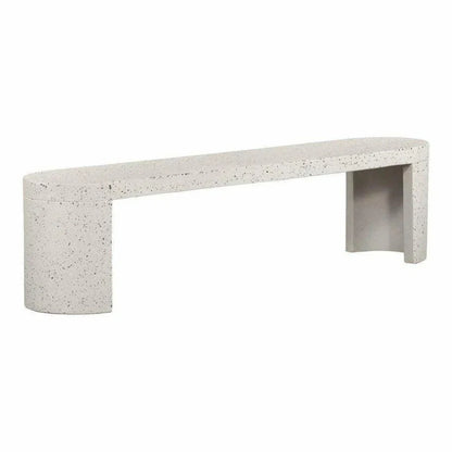 71 Inch Outdoor Bench Grey Contemporary-Outdoor Benches-Moe's Home-LOOMLAN