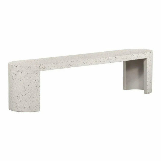 71 Inch Outdoor Bench Grey Contemporary-Outdoor Benches-Moe's Home-LOOMLAN