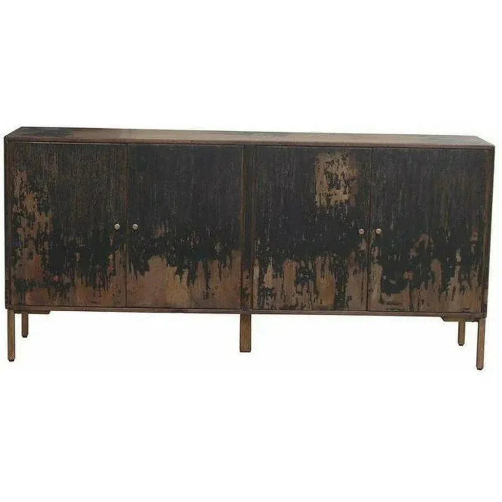 71 Inch Sideboard Black Rustic - LOOMLAN - Moe's Home - Sideboards