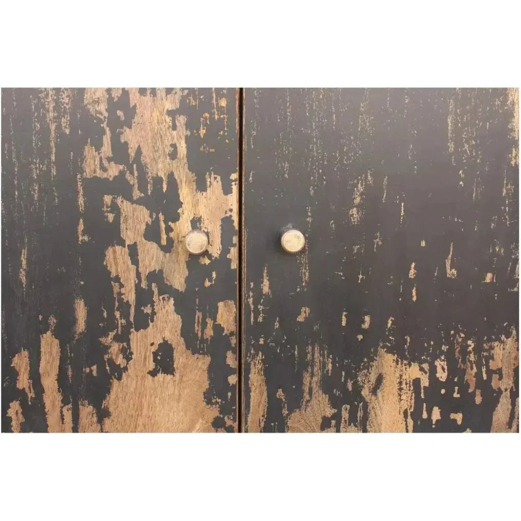 71 Inch Sideboard Black Rustic - LOOMLAN - Moe's Home - Sideboards