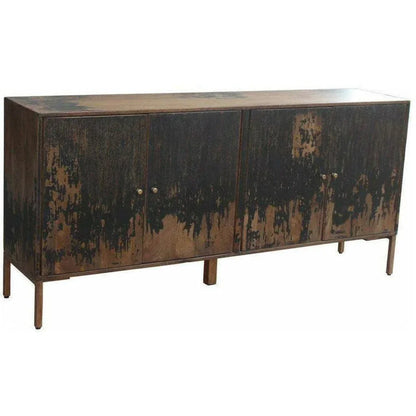71 Inch Sideboard Black Rustic - LOOMLAN - Moe's Home - Sideboards