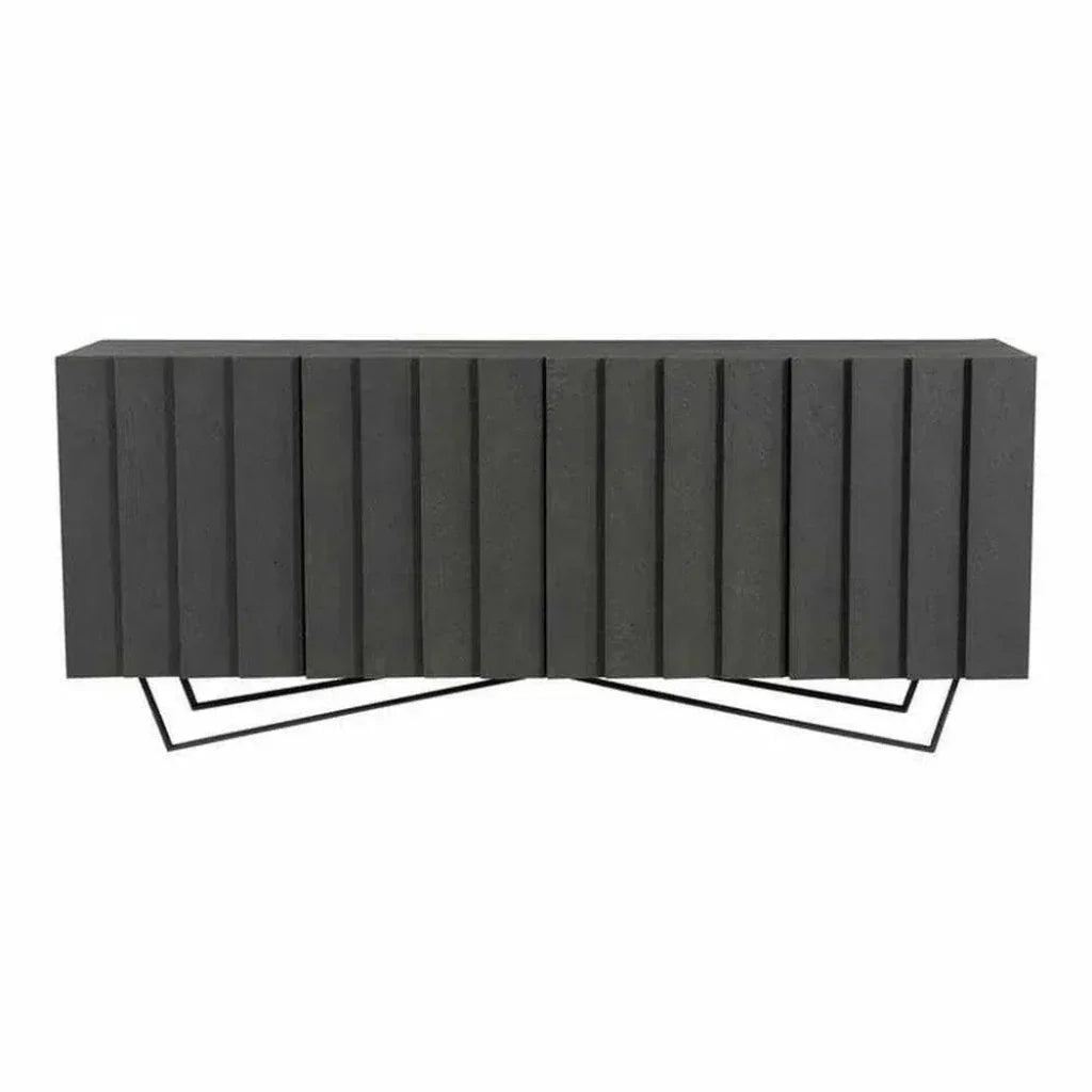 71 Inch Sideboard Charcoal Grey Contemporary - LOOMLAN - Moe's Home - Sideboards