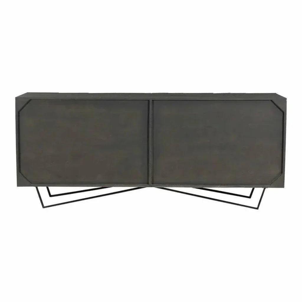 71 Inch Sideboard Charcoal Grey Contemporary - LOOMLAN - Moe's Home - Sideboards