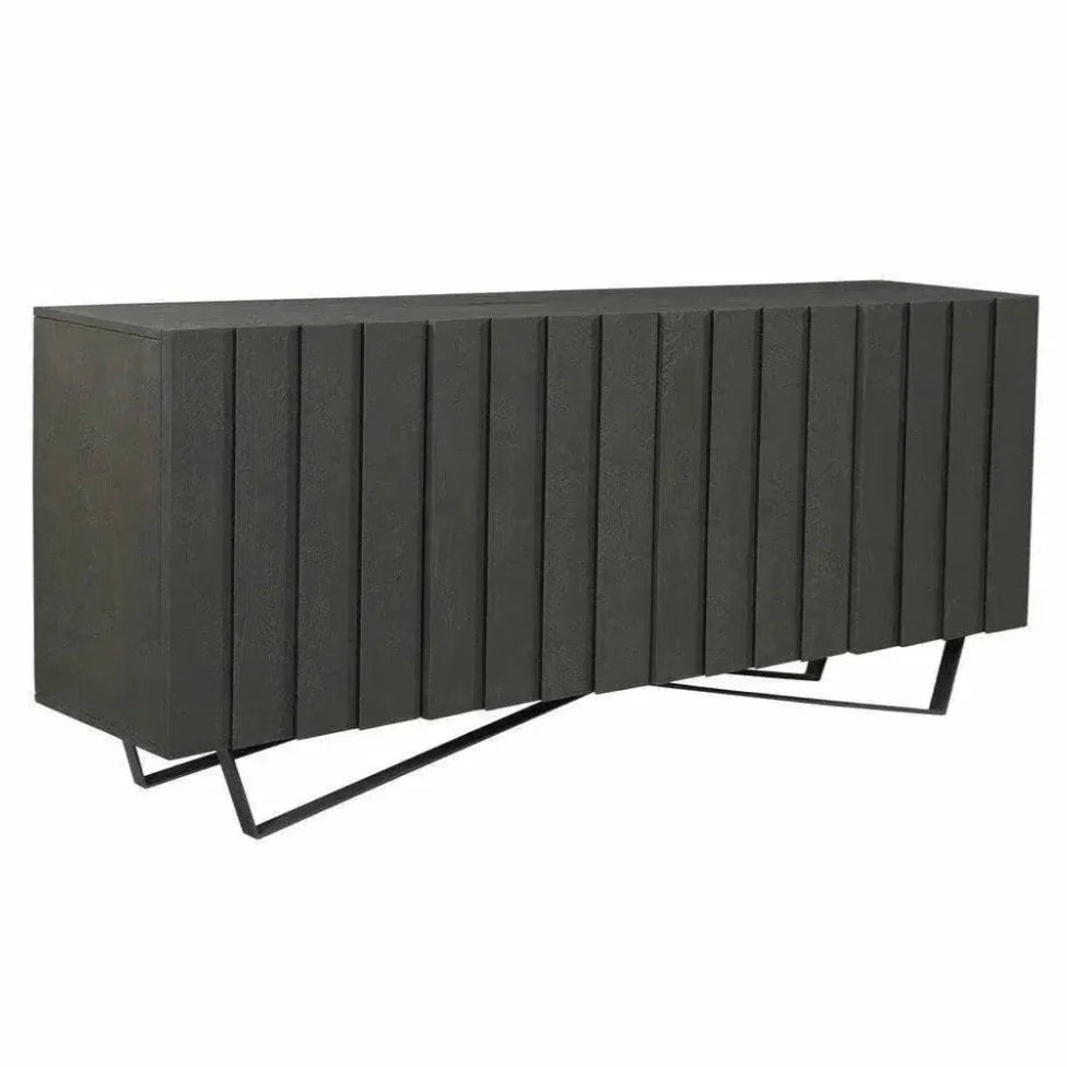 71 Inch Sideboard Charcoal Grey Contemporary - LOOMLAN - Moe's Home - Sideboards