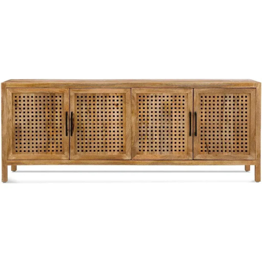 76" Wood Credenza Front Doors - LOOMLAN - Bassett Mirror - Sideboards