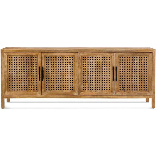 76" Wood Credenza Front Doors - LOOMLAN - Bassett Mirror - Sideboards