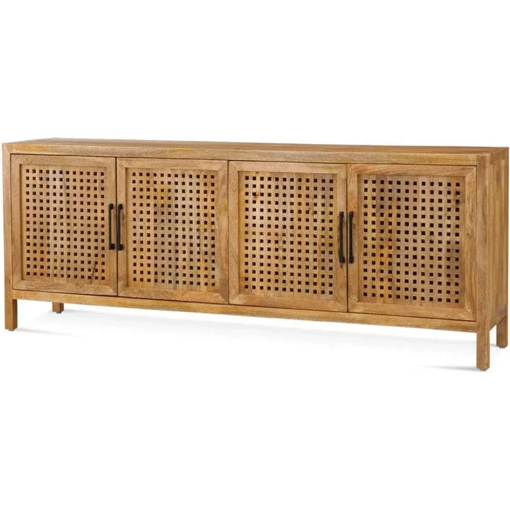 76" Wood Credenza Front Doors - LOOMLAN - Bassett Mirror - Sideboards