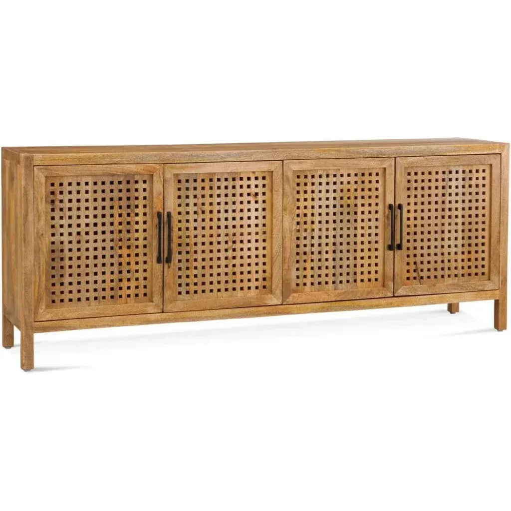 76" Wood Credenza Front Doors - LOOMLAN - Bassett Mirror - Sideboards