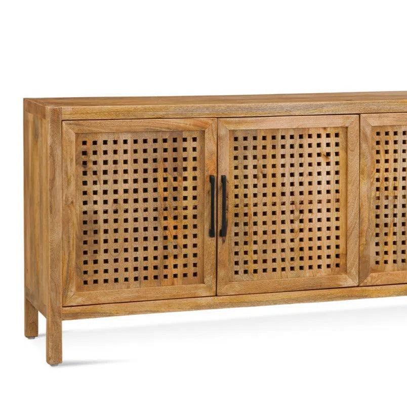 76" Wood Credenza Front Doors - LOOMLAN - Bassett Mirror - Sideboards