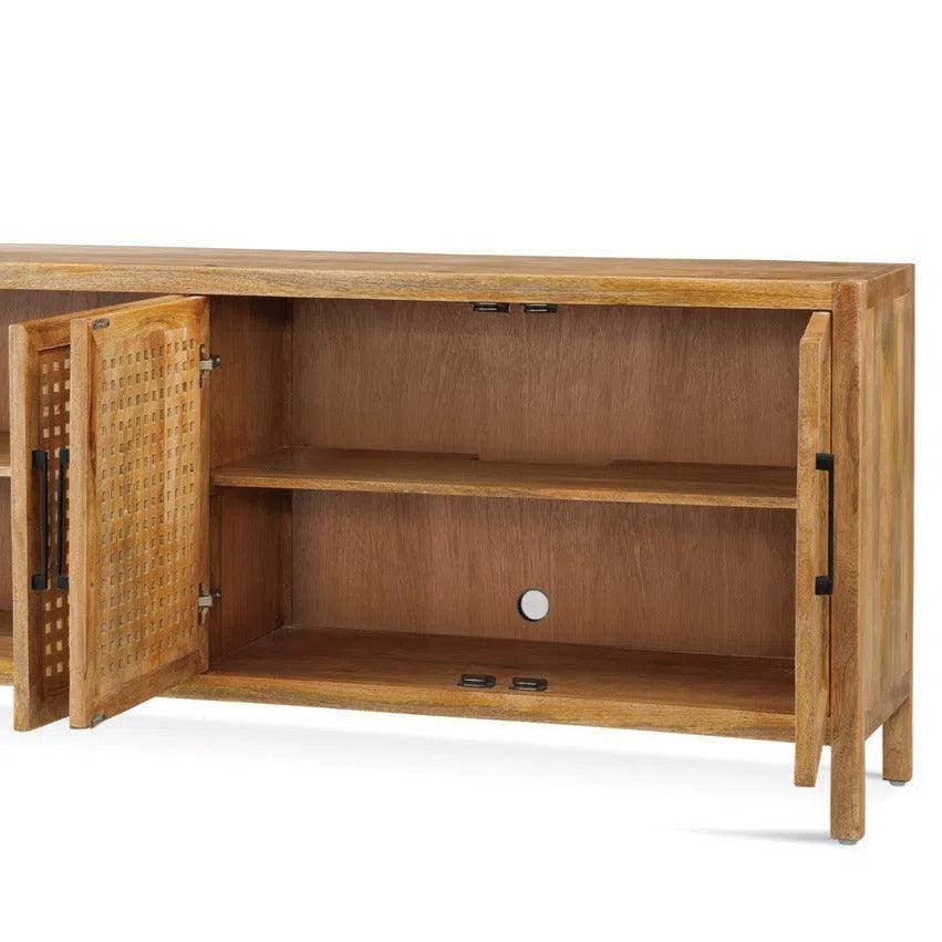 76" Wood Credenza Front Doors - LOOMLAN - Bassett Mirror - Sideboards