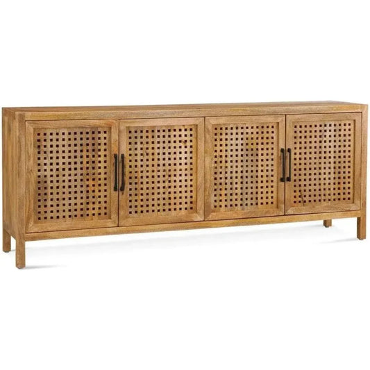 76" Wood Credenza Front Doors - LOOMLAN - Bassett Mirror - Sideboards