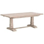 78-110" Wood Extendable Dining Table-Dining Tables-Essentials For Living-LOOMLAN