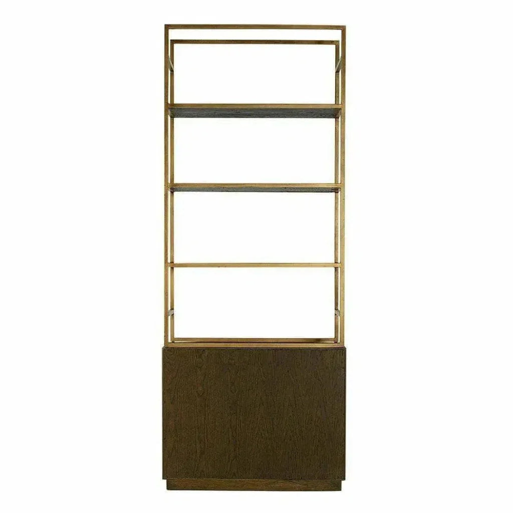 78 Inch Bookshelf Brown Art Deco - LOOMLAN - Moe's Home - Etageres