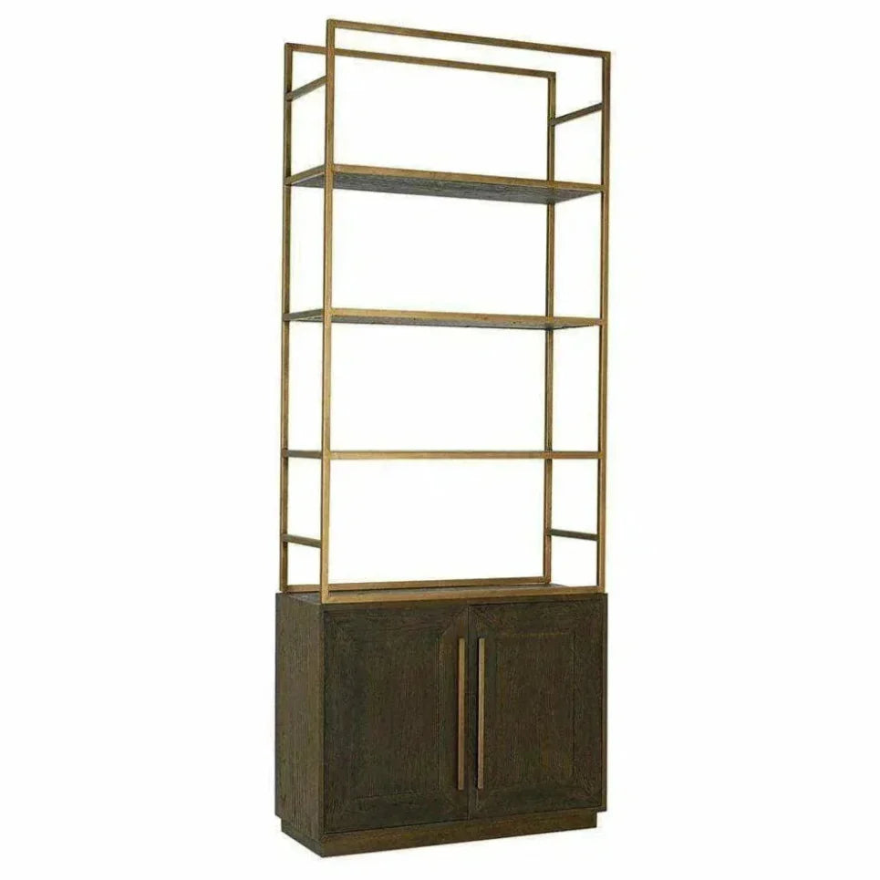 78 Inch Bookshelf Brown Art Deco - LOOMLAN - Moe's Home - Etageres