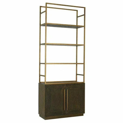 78 Inch Bookshelf Brown Art Deco - LOOMLAN - Moe's Home - Etageres