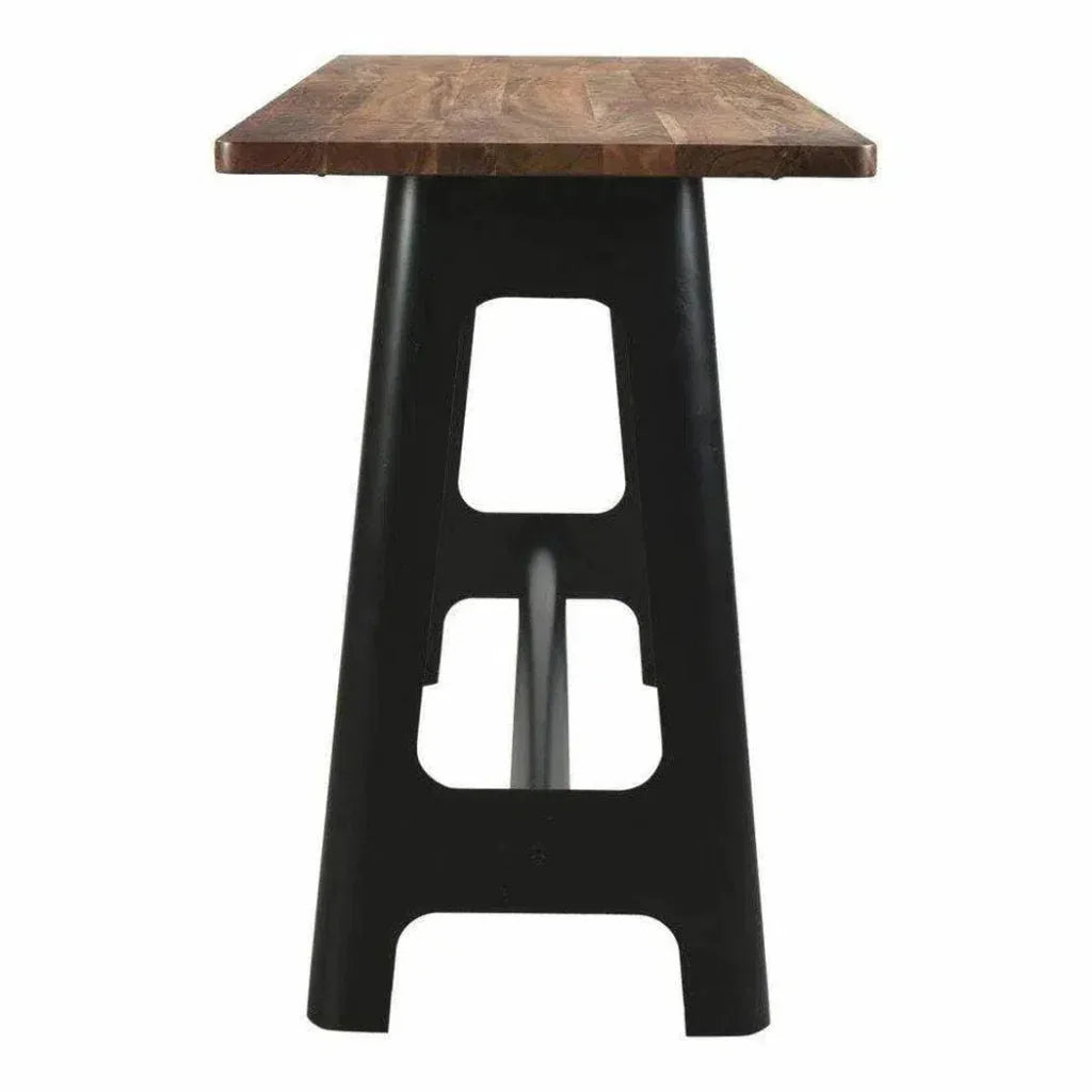 79 Inch Bar Table Natural Industrial - LOOMLAN - Moe's Home - Bar Tables