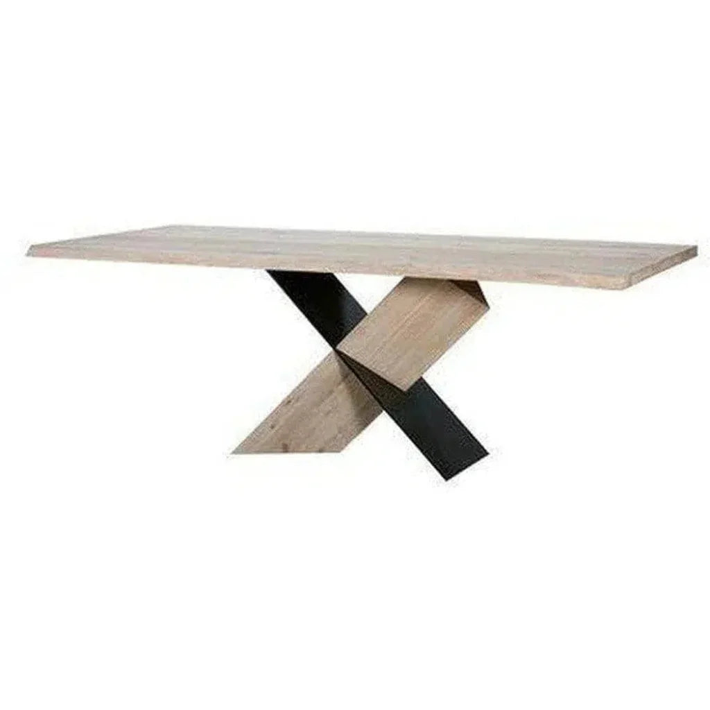 79 Inch Dining Table Natural Contemporary-Dining Tables-Moe's Home-LOOMLAN