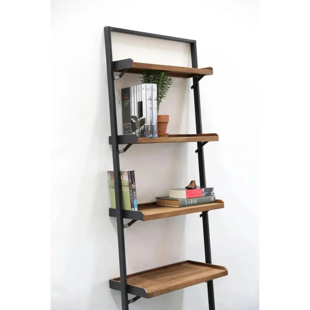 79" Reclaimed Teak Rectangle Wall Rack Mix & Match-Etageres-LH Imports-LOOMLAN