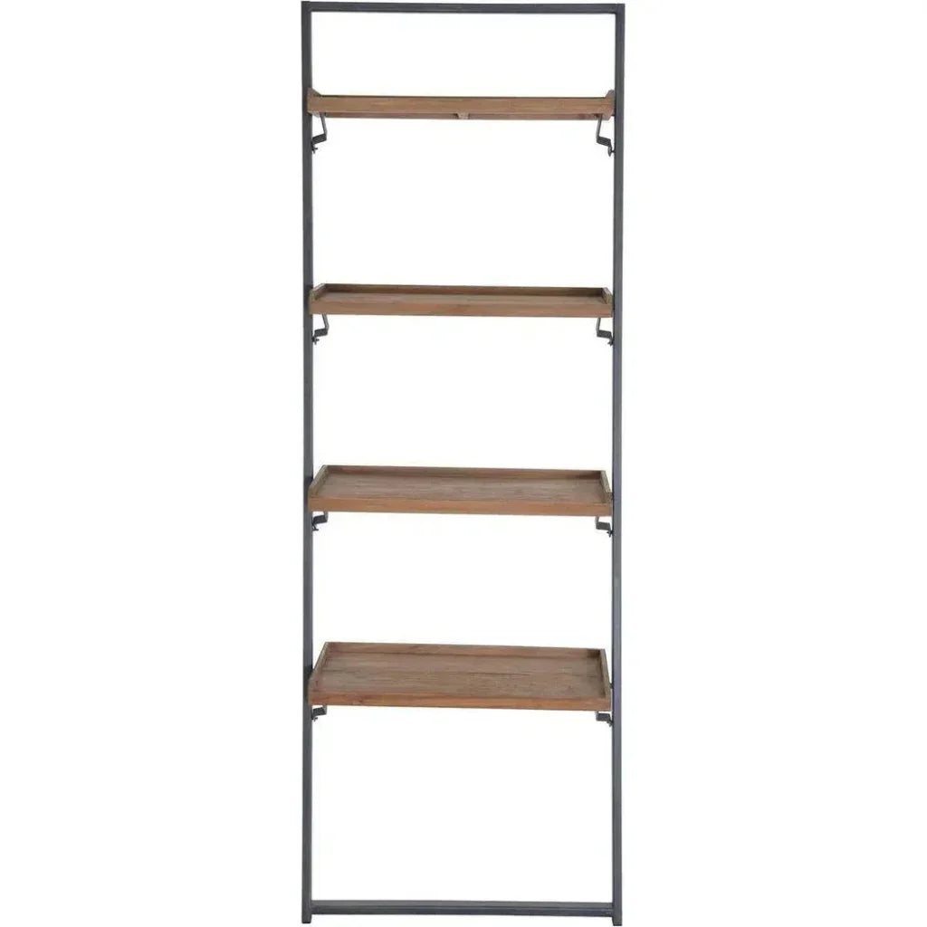 79" Reclaimed Teak Rectangle Wall Rack Mix & Match-Etageres-LH Imports-LOOMLAN