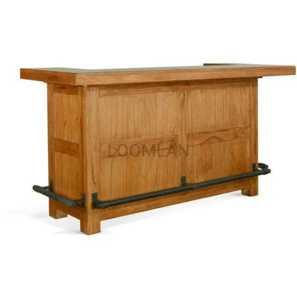 80" Game Room Rustic Basement Bar Island-Home Bar Islands-Sunny D-LOOMLAN