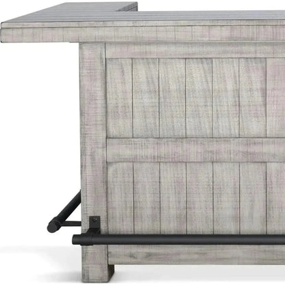 80" Grey Basement Bar Counter Server-Home Bar Islands-Sunny D-LOOMLAN