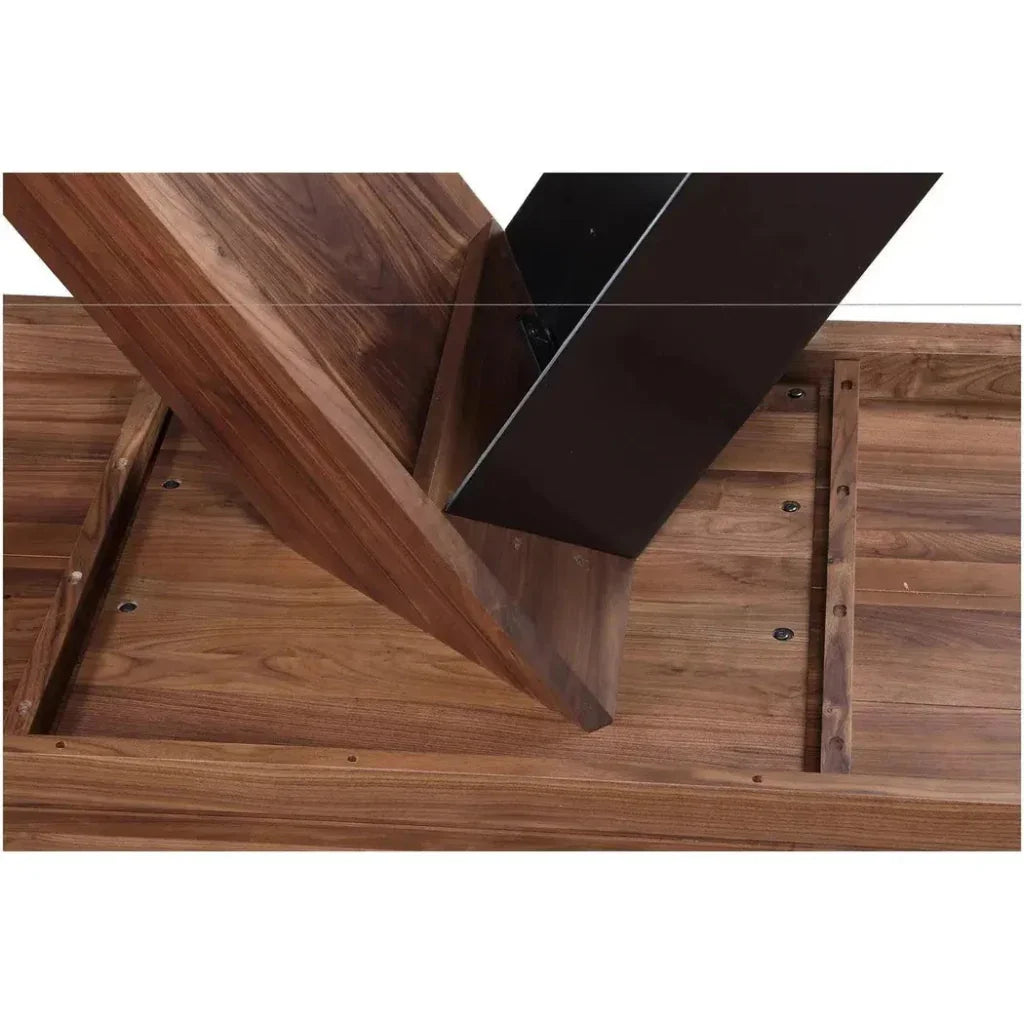 80 Inch Dining Table Brown Contemporary-Dining Tables-Moe's Home-LOOMLAN