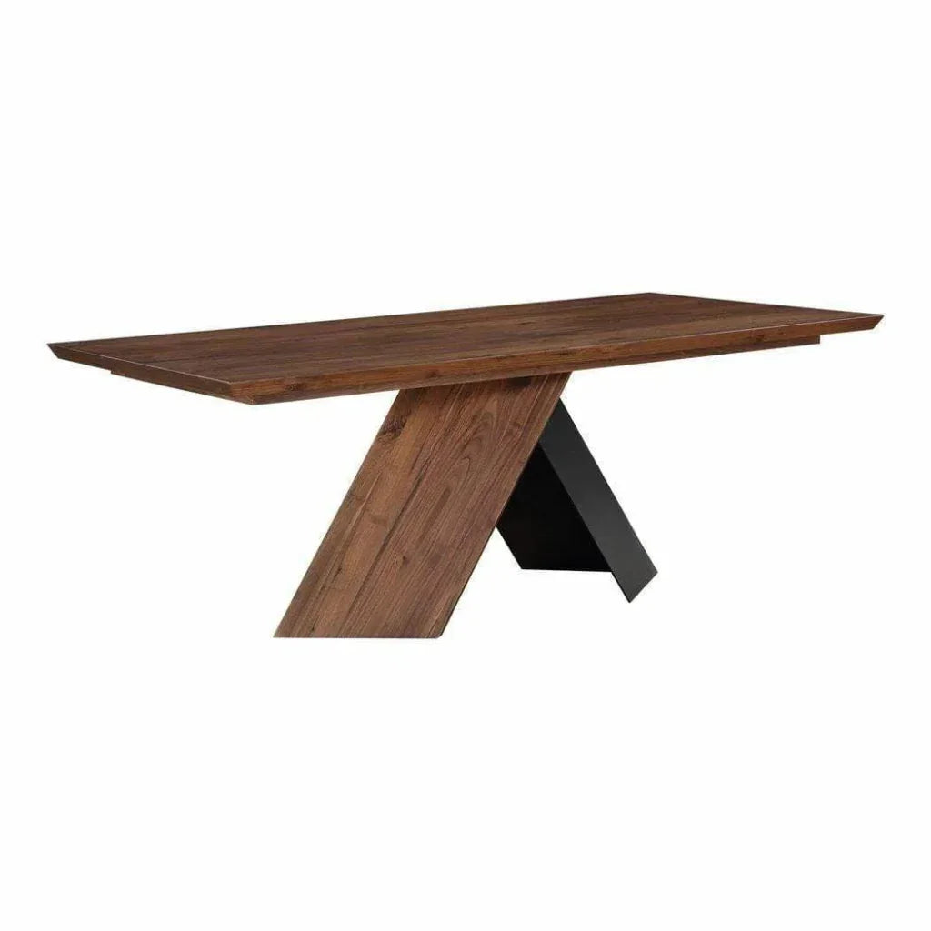 80 Inch Dining Table Brown Contemporary-Dining Tables-Moe's Home-LOOMLAN