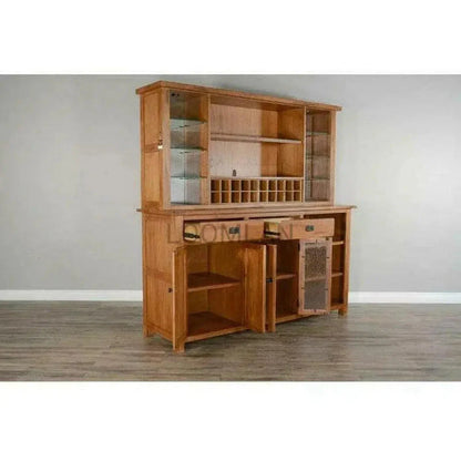 80x80" Buffet With Hatch Wine Rack - LOOMLAN - Sunny D - Buffets & Curios