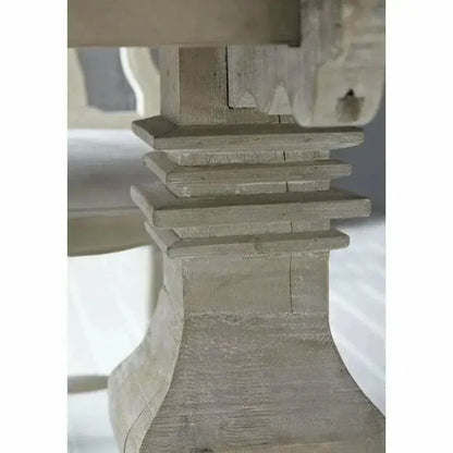 84-120" Pine Reclaimed Wood Extendable Dining Table-Dining Tables-Essentials For Living-LOOMLAN