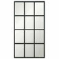 85" Black Grid Floor Mirror Extra Large Leaner-Floor Mirrors-Essentials For Living-LOOMLAN