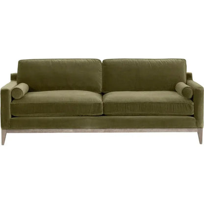 86" Parker Post Wood Olive Modern Sofa - LOOMLAN - Essentials For Living - Sofas & Loveseats