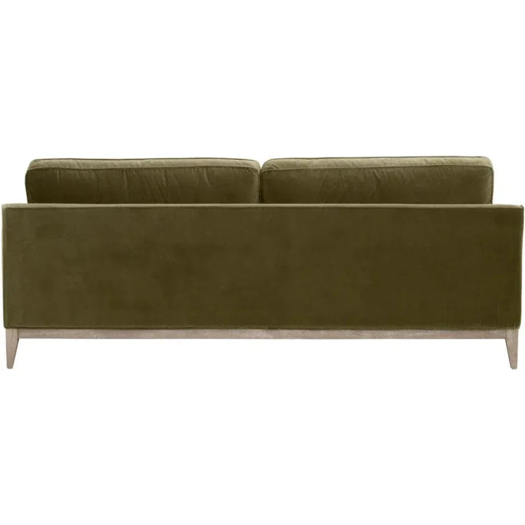 86" Parker Post Wood Olive Modern Sofa - LOOMLAN - Essentials For Living - Sofas & Loveseats