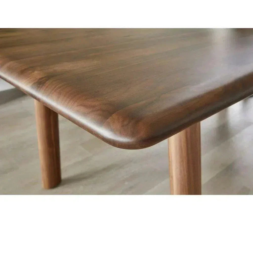 88 Inch Dining Table Walnut Brown-Dining Tables-Moe's Home-LOOMLAN