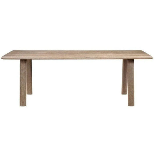 88 Inch Dining Table White Oak Natural-Dining Tables-Moe's Home-LOOMLAN