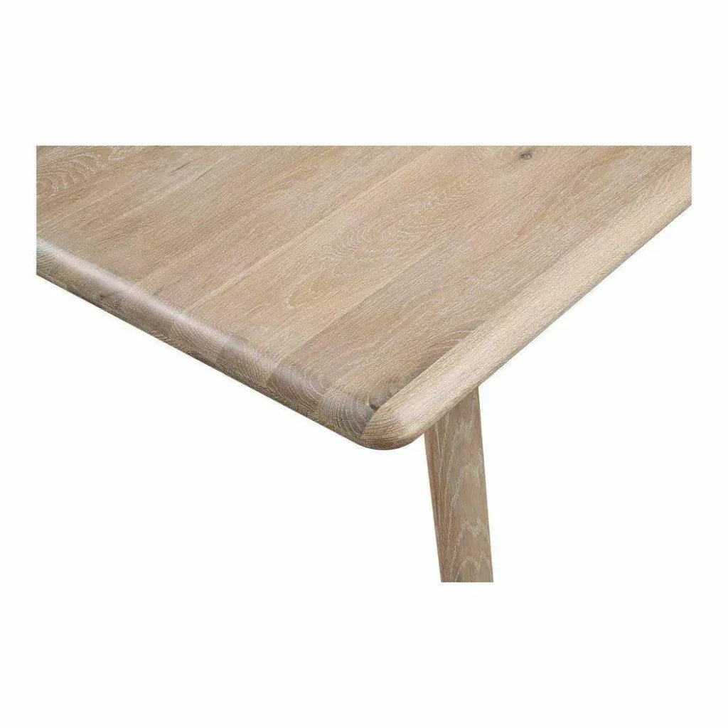 88 Inch Dining Table White Oak Natural-Dining Tables-Moe's Home-LOOMLAN