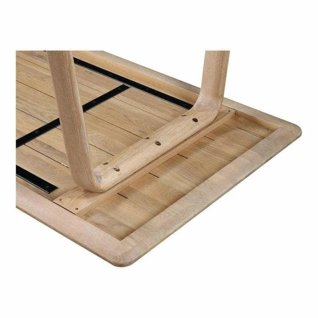 88 Inch Dining Table White Oak Natural-Dining Tables-Moe's Home-LOOMLAN