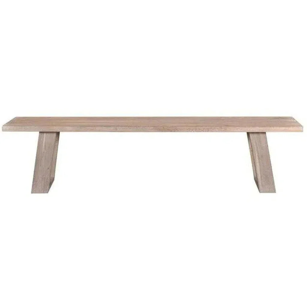 92 Inch Bench Grey Scandinavian - LOOMLAN - Moe's Home - Dining Benches