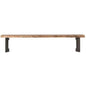92 Inch Industrial Live Edge Dining Bench - LOOMLAN - Moe's Home - Dining Benches