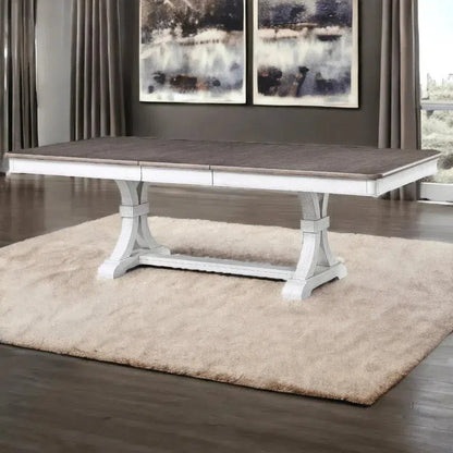 94" Two Tone Extending Trestle Dining Table Sonoma-Dining Tables-Panama Jack-LOOMLAN
