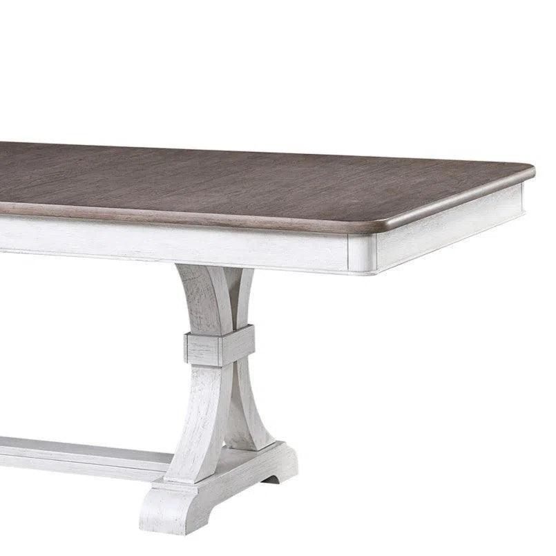 94" Two Tone Extending Trestle Dining Table Sonoma-Dining Tables-Panama Jack-LOOMLAN