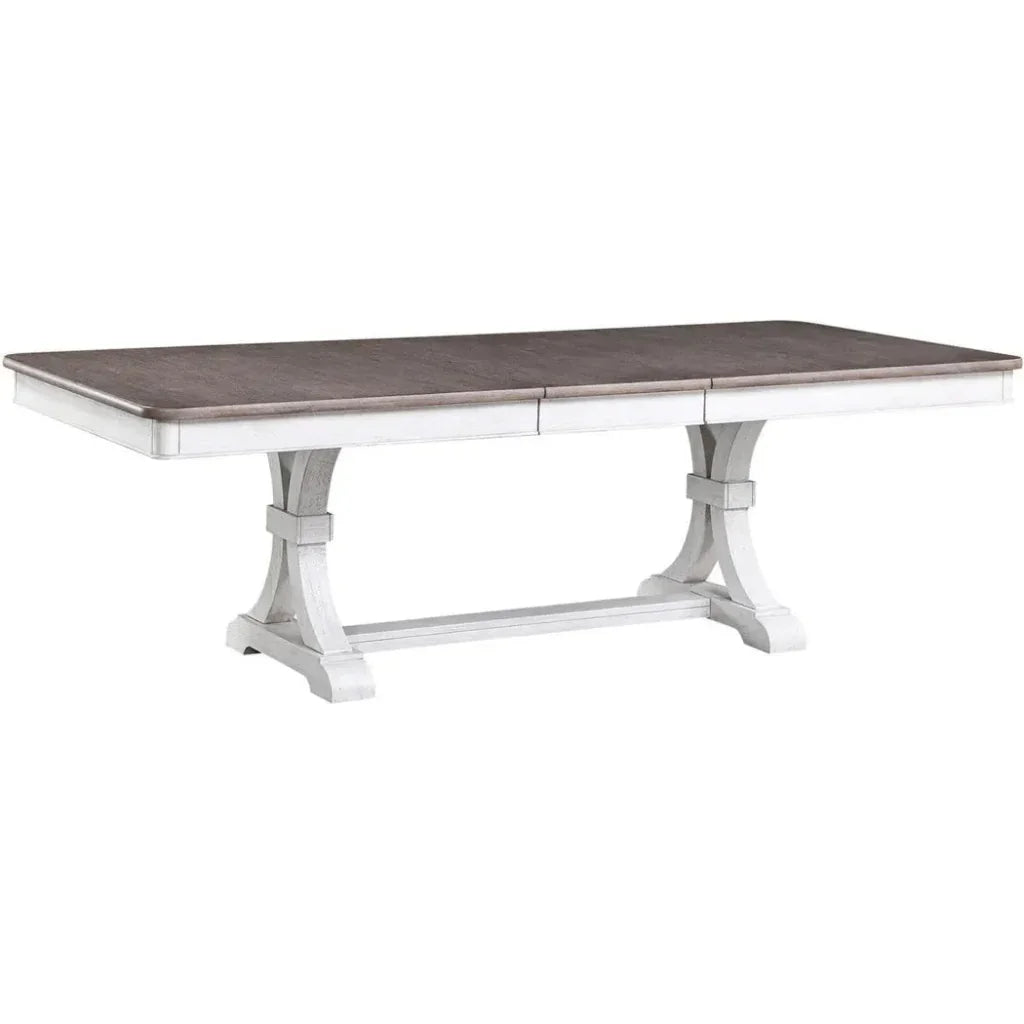 94" Two Tone Extending Trestle Dining Table Sonoma-Dining Tables-Panama Jack-LOOMLAN
