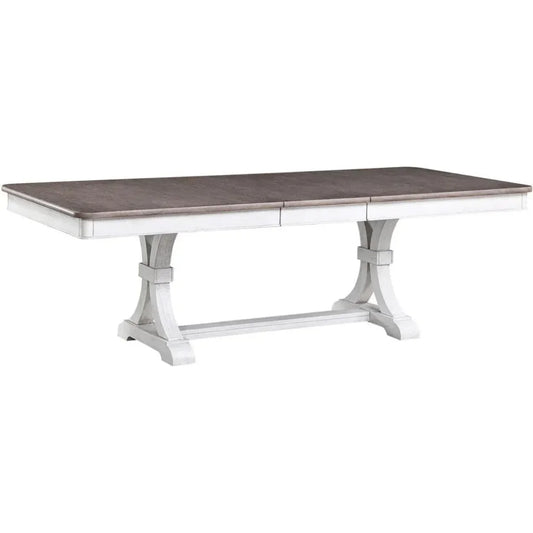 94" Two Tone Extending Trestle Dining Table Sonoma-Dining Tables-Panama Jack-LOOMLAN