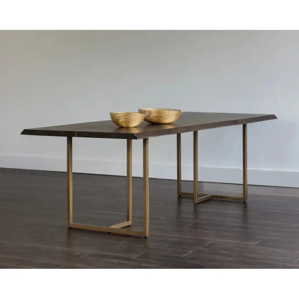 95" Donnelly Wooden Rectangular Dining Table-Dining Tables-SUNPAN-LOOMLAN