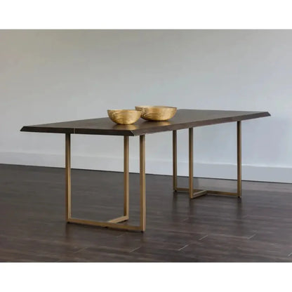 95" Donnelly Wooden Rectangular Dining Table-Dining Tables-SUNPAN-LOOMLAN