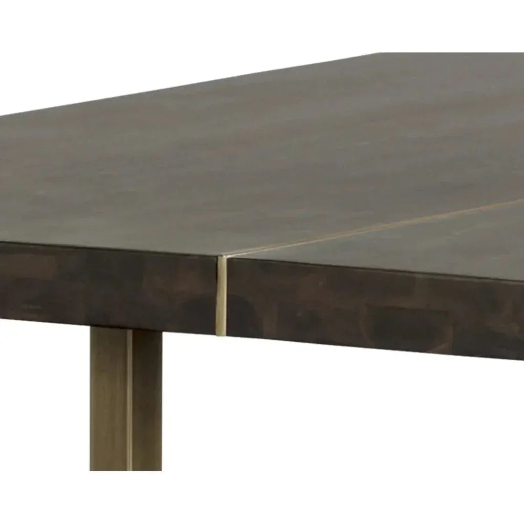 95" Donnelly Wooden Rectangular Dining Table-Dining Tables-SUNPAN-LOOMLAN