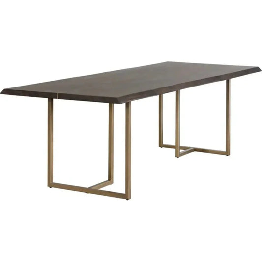 95" Donnelly Wooden Rectangular Dining Table-Dining Tables-SUNPAN-LOOMLAN